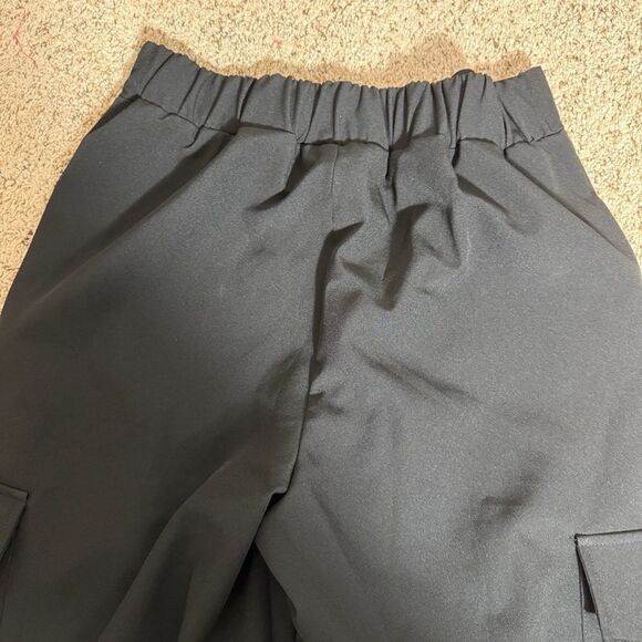 Zara Women’s High Waist Black Wide Leg Dress Casual Pull On Pants Size Small - Picture 6 of 7